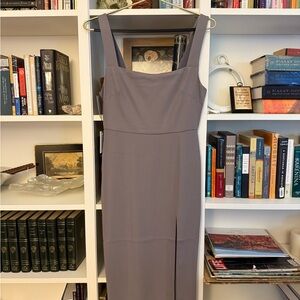 Aritzia Sophisticated Sleeveless Purple Midi Dress